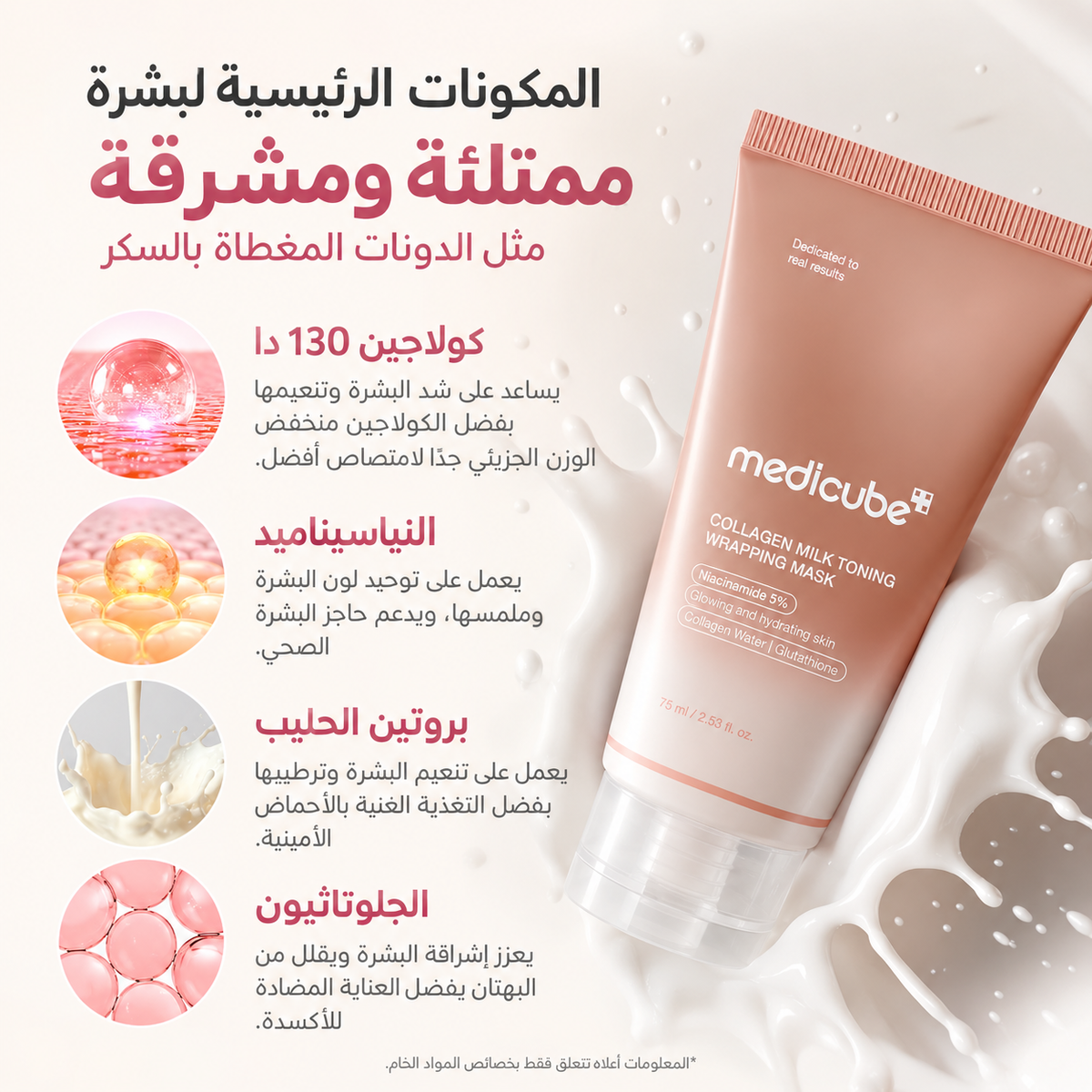 Medicube Collagen Milk Toning Wrapping Mask (75ml)