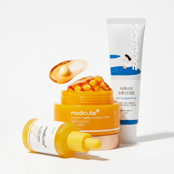 Kojic Acid Turmeric Brightening Routine Bundle