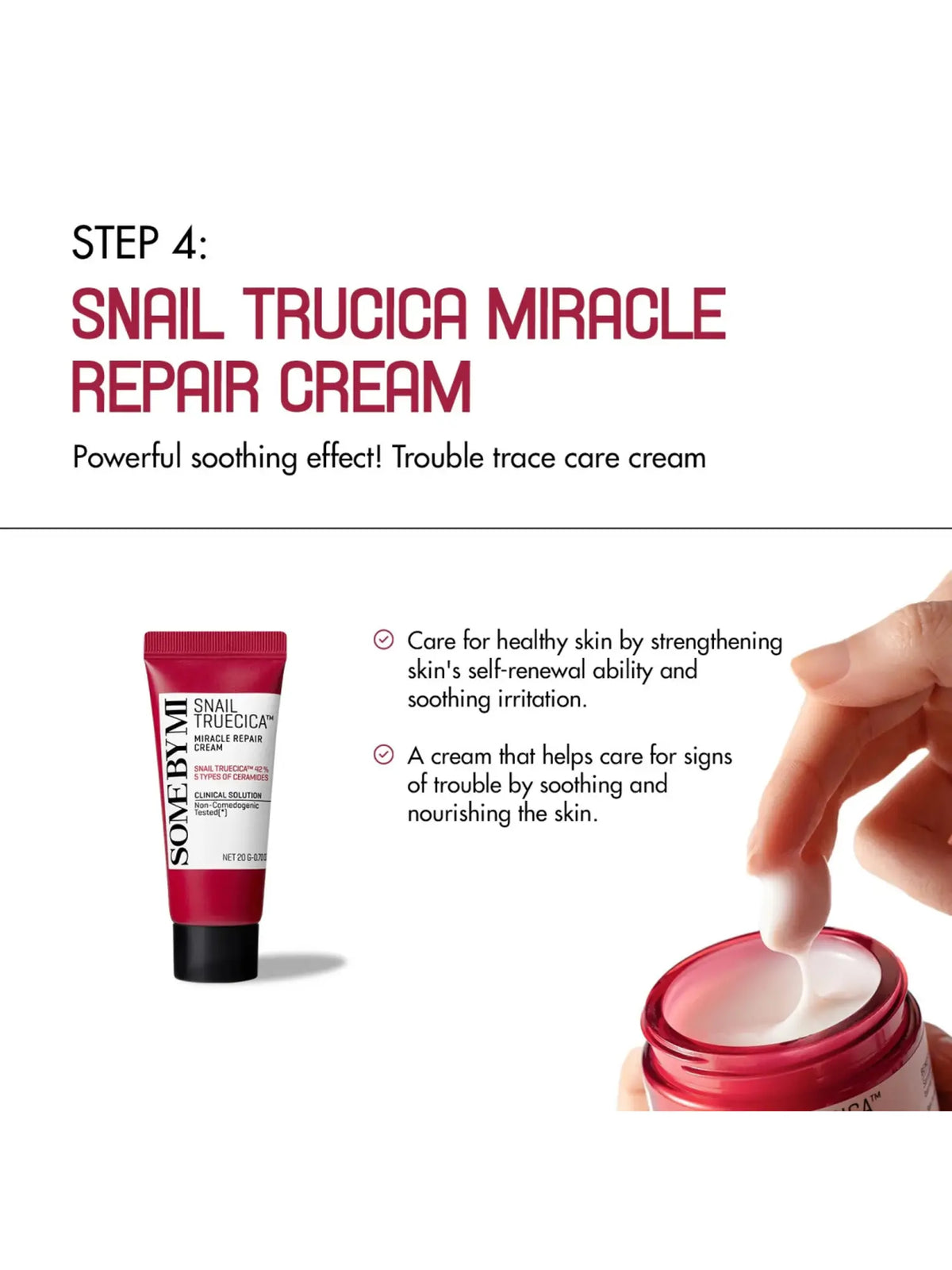 Some By Mi Snail Truecica Miracle Repair Cream 20g - image 3