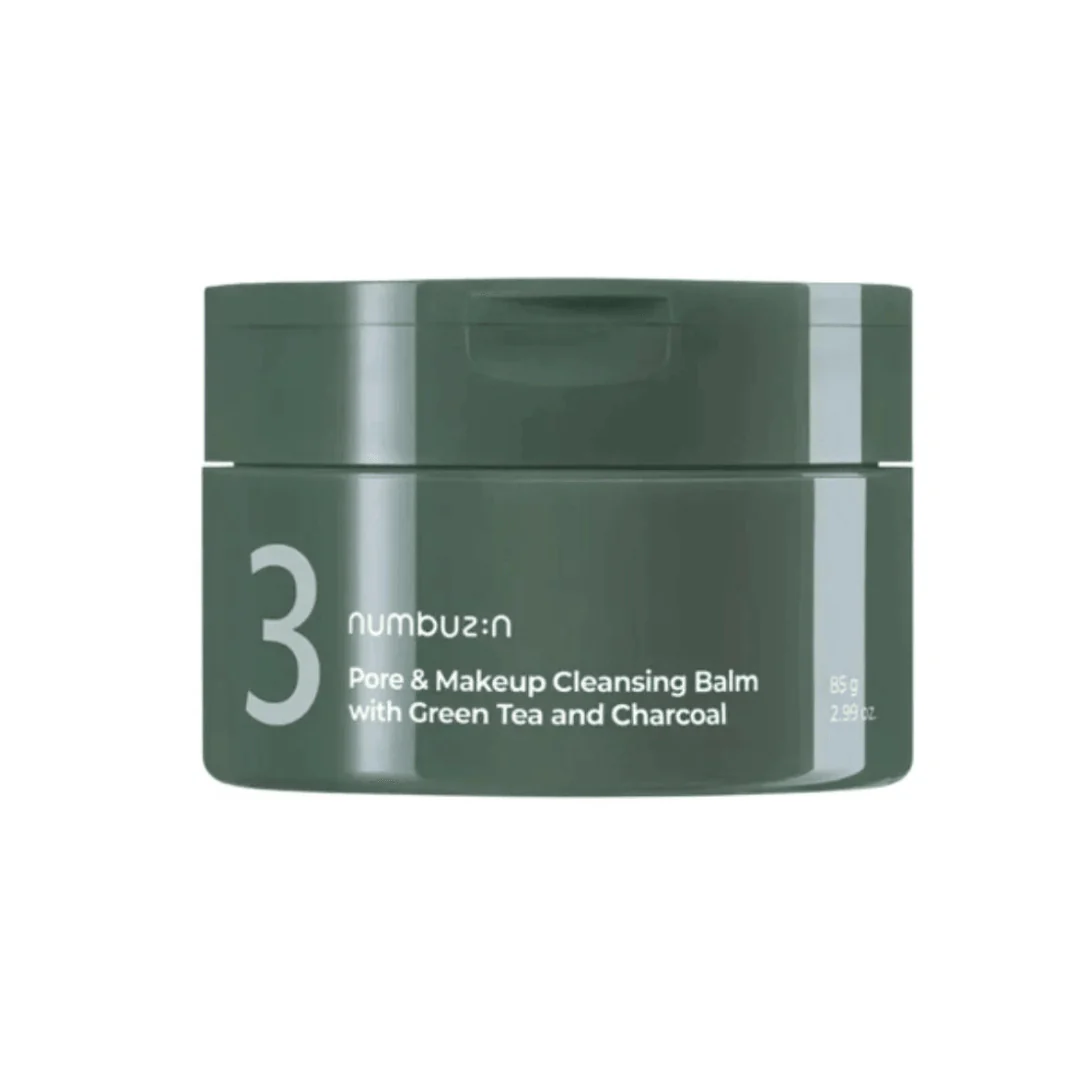 numbuzin No.3 Pore & Makeup Cleansing Balm with Green Tea and Charcoal 85g - Product Detail / Benefits