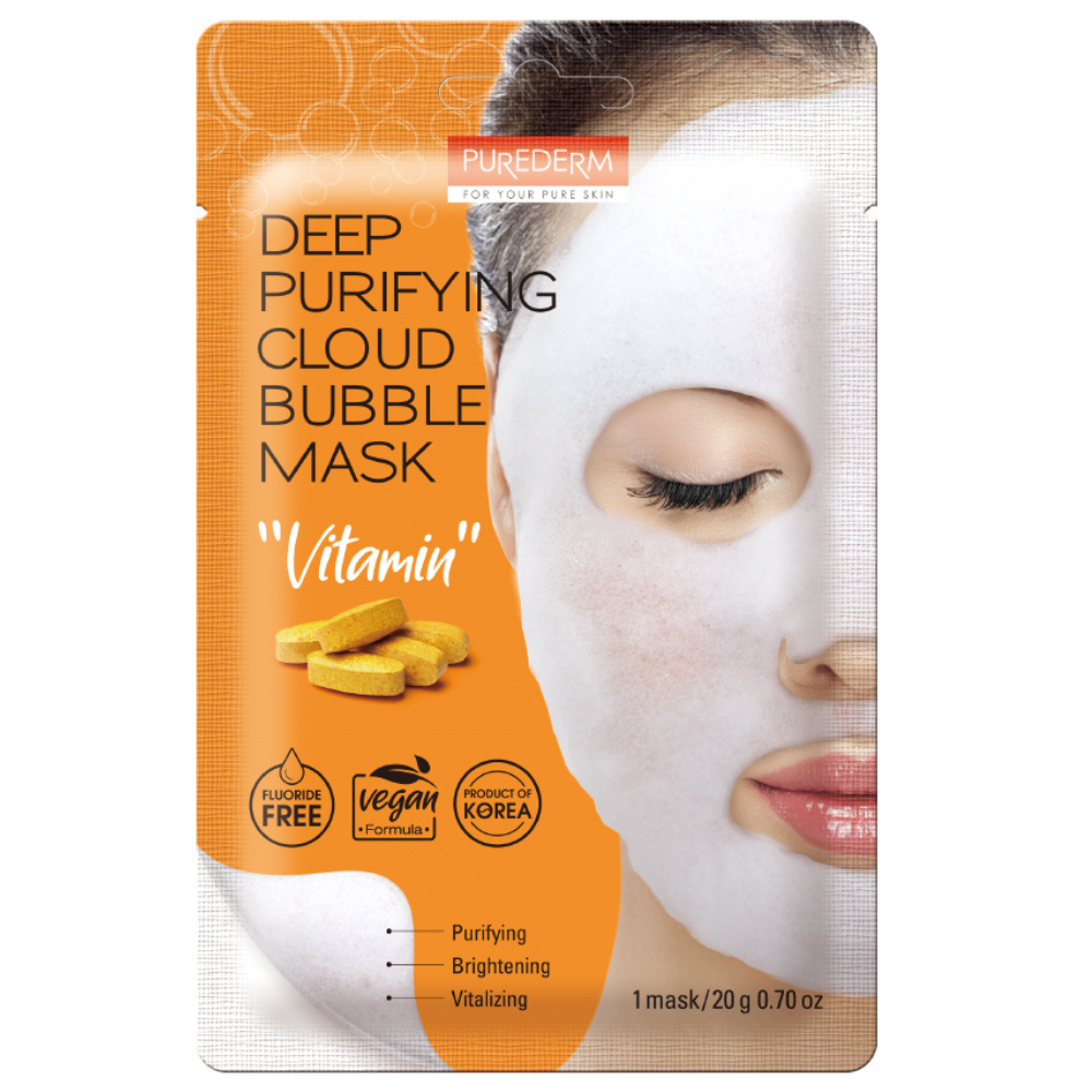 Purederm Deep Purifying Cloud Bubble Mask "Vitamin"