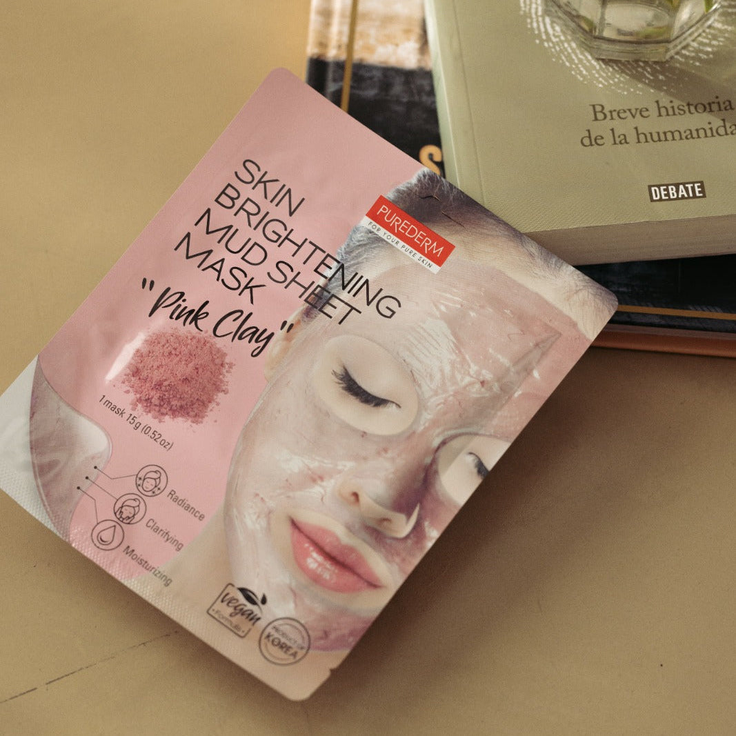 Purederm Skin Brightening Mud Sheet Mask "Pink Clay"