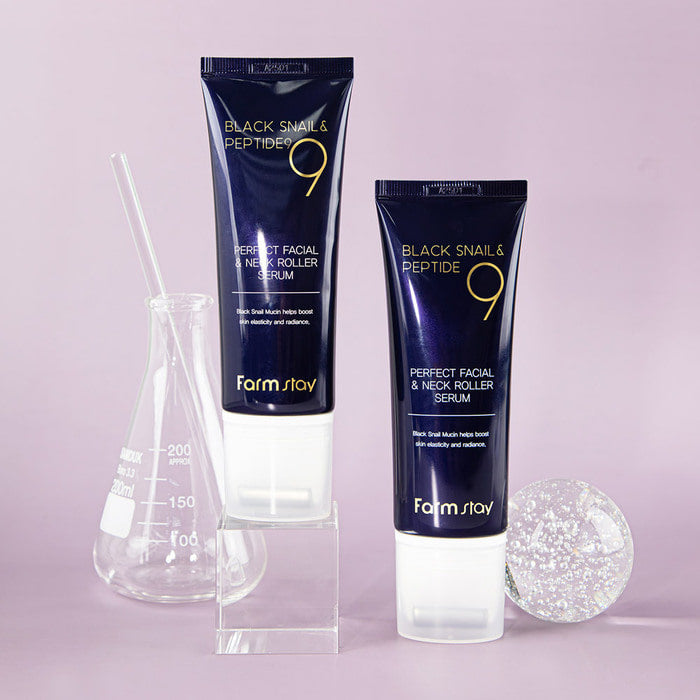 Farm Stay Black Snail & Peptide 9 Perfect Facial & Neck Roller Serum - image 4