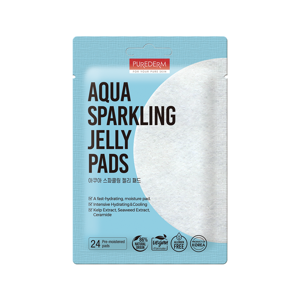 Purederm Aqua Sparkling Jelly Pad 24 Sheets
