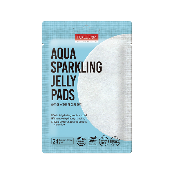 Purederm Aqua Sparkling Jelly Pad 24 Sheets