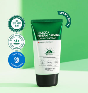 SOME BY MI Truecica Mineral Calming Tone-Up Suncream SPF50+ PA++++ 50ml - Product Detail / Benefits